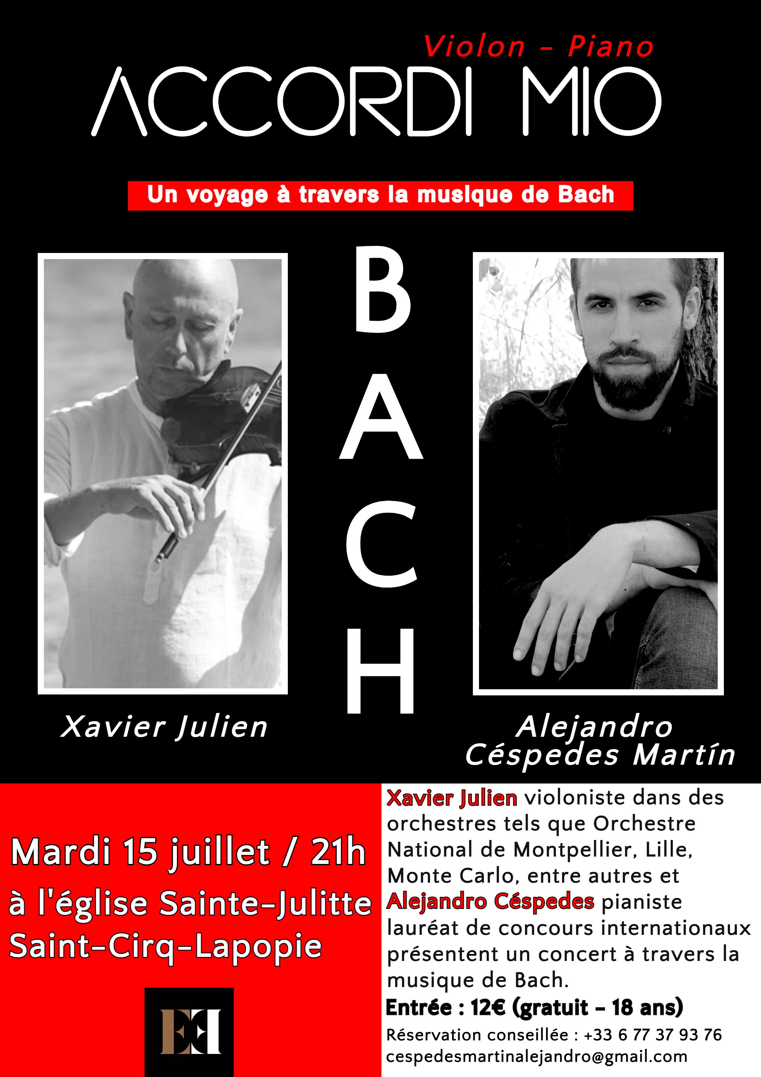 Figeac : Concert duo violon-piano - Accordi Mio, 