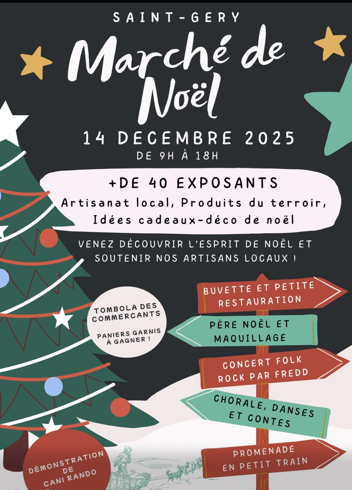 Figeac : Marché de Noël à Saint-Géry