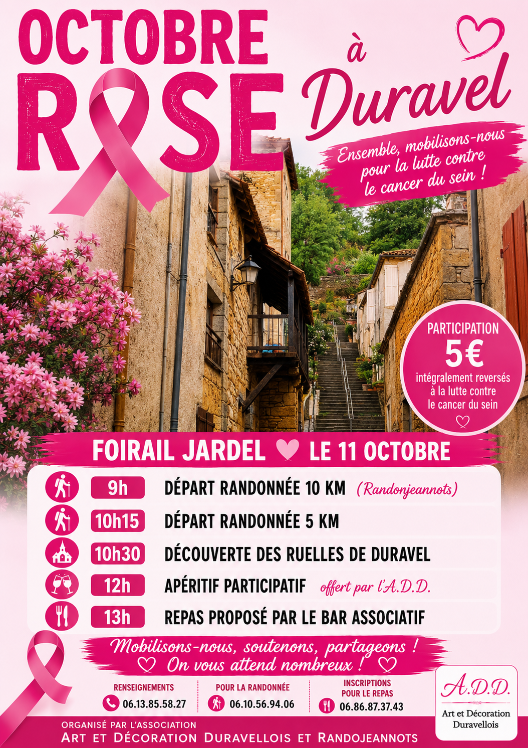 Figeac : Octobre Rose à Duravel