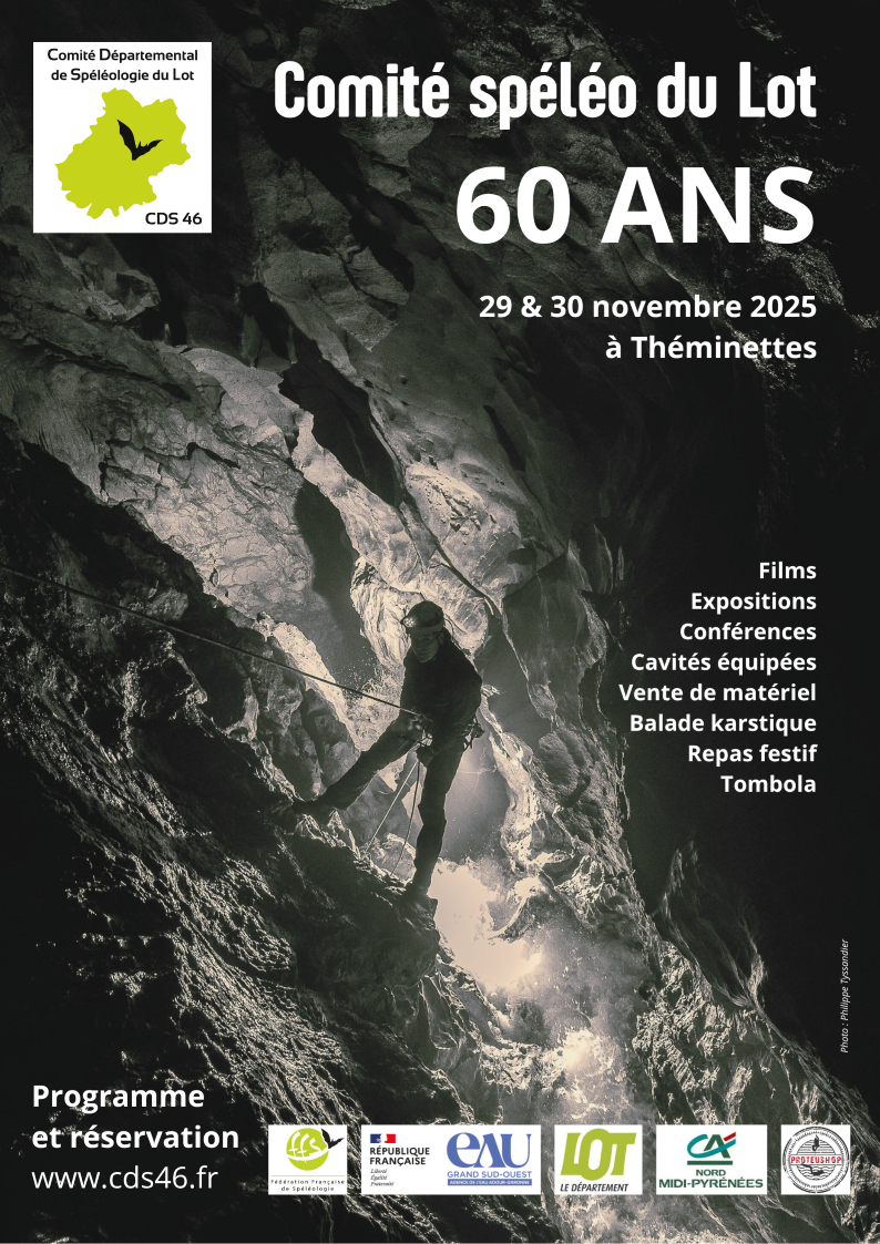 Figeac : Le Comité de spéléologie du Lot fête ses 60 ans à Théminettes