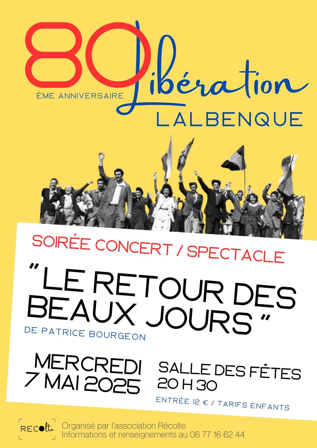 Figeac : Soirée Concert et Spectacle sur les chants de la Libération : 