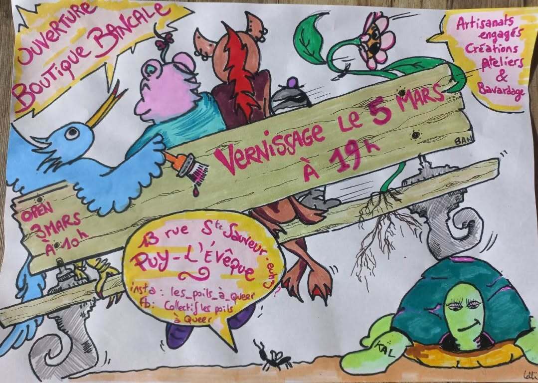 Vernissage de la boutique bancale