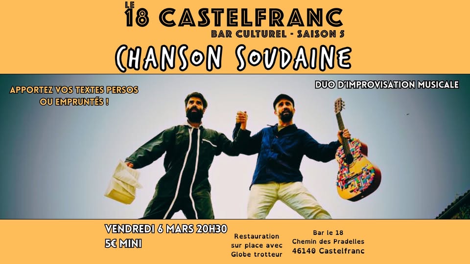 Figeac : Duo d'improvisations musicales au 18 : Chanson soudaine