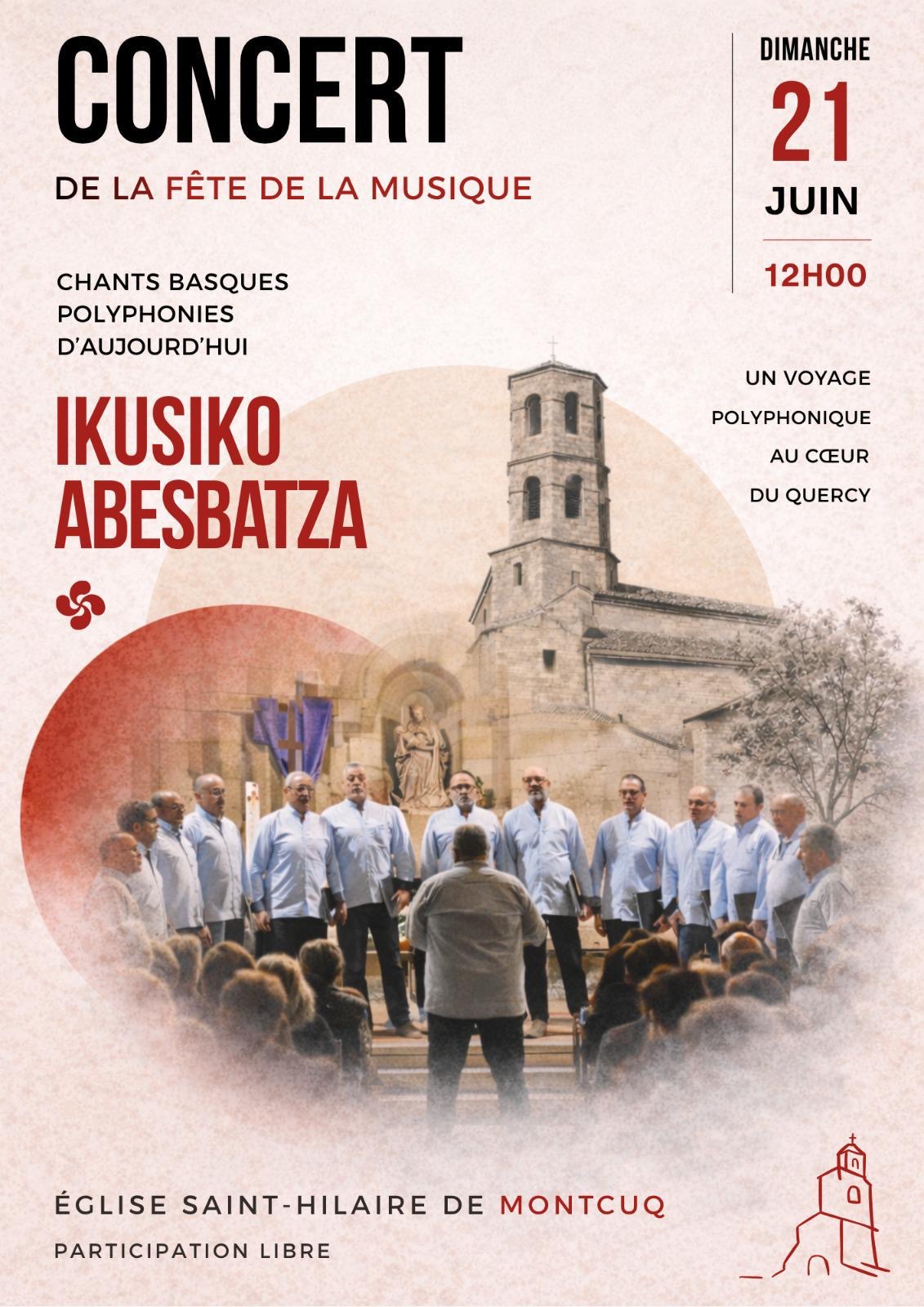 Figeac : Concert chants basques chorale IKUSIKO ABESBATZA