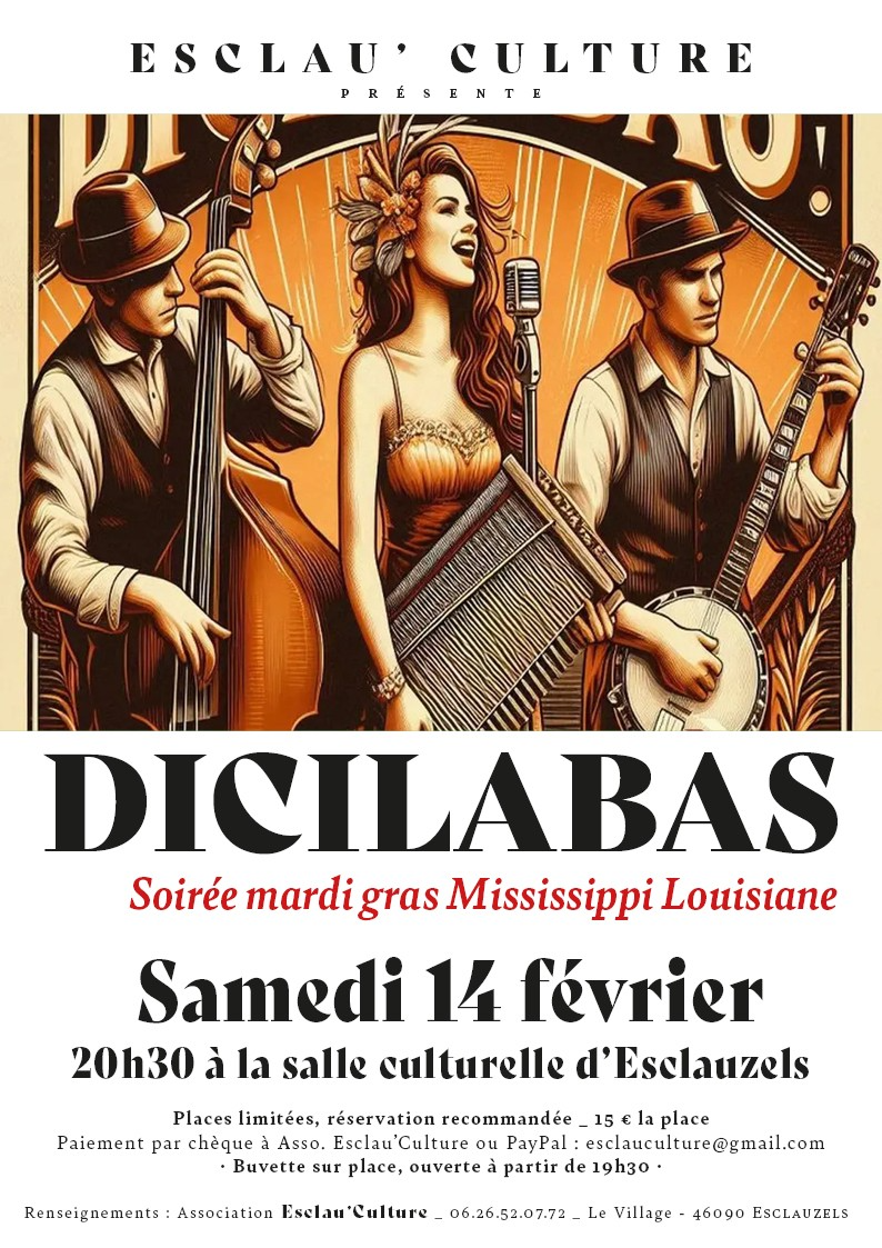 Figeac : Esclau'Culture : Dicilabas - Mardi Gras, Mississippi - Louisiane
