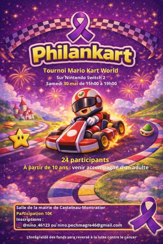 Figeac : Tournoi Mario Kart World à Castelnau-Montratier