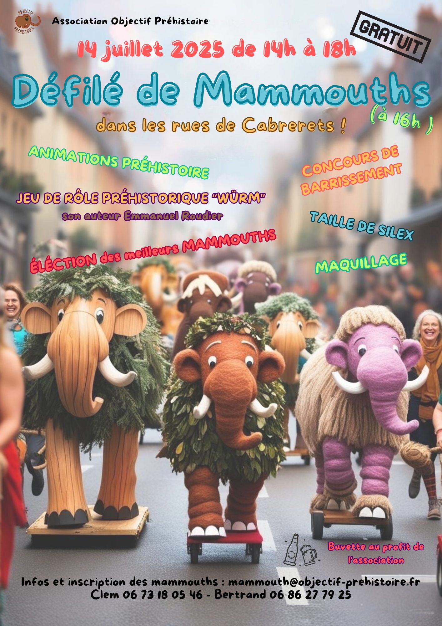 Figeac : Défilé de Mammouths
