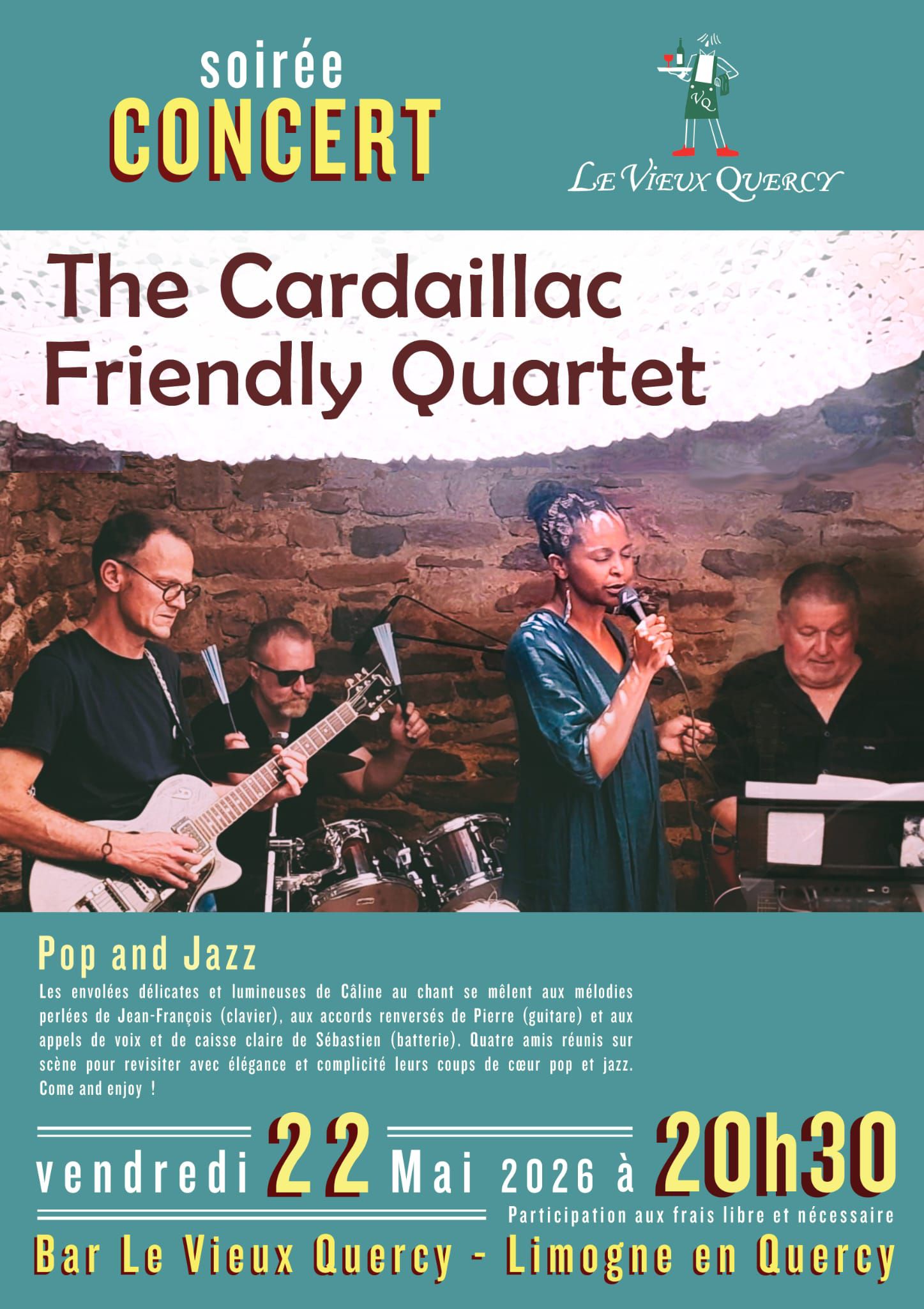 Figeac : Concert au Vieux Quercy :The Cardaillac Friendly Quartet