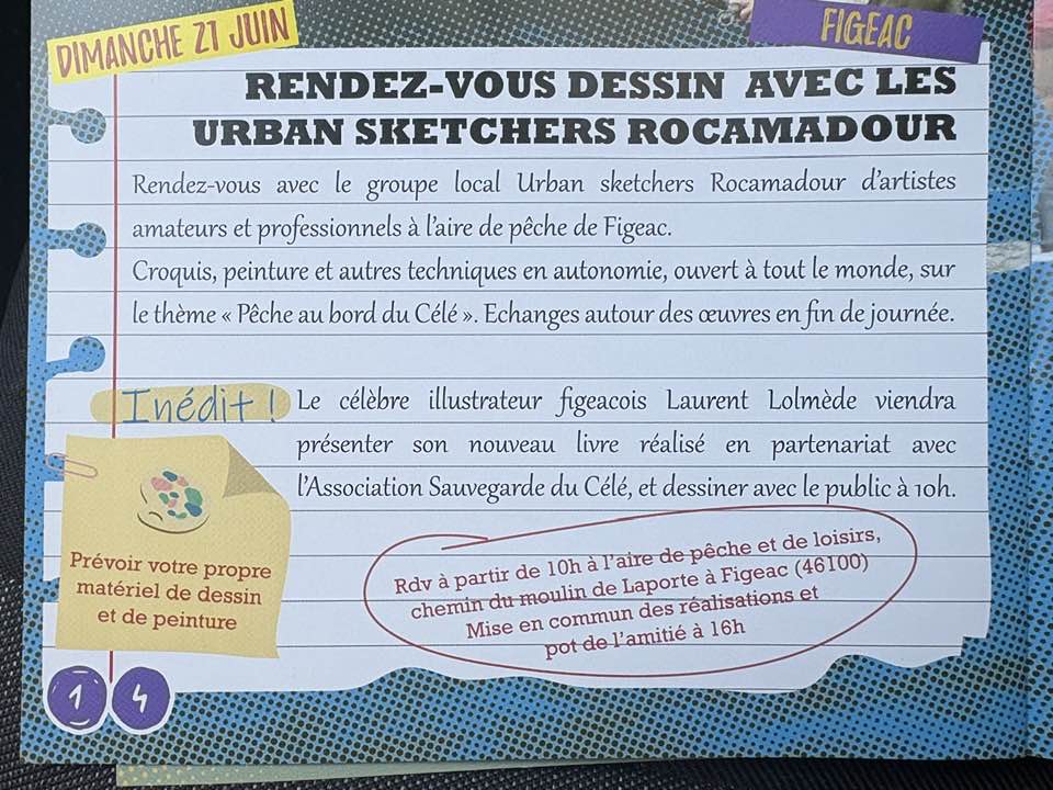 Figeac : Célé'té en vallée du Célé à Figeac : Rendez-vous dessin !