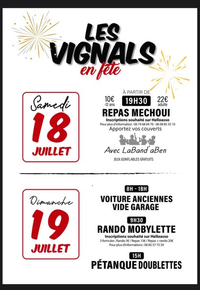 Figeac : Les Vignals en fête et rando mobylette