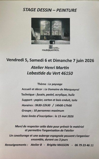 Figeac : Stage dessin - peinture