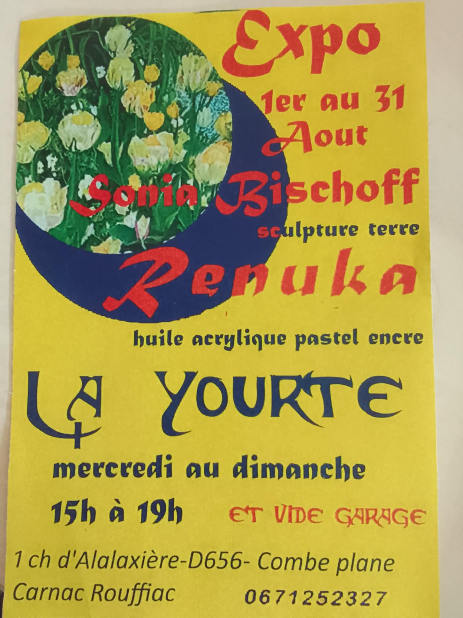 Figeac : Exposition à la Yourte à Carnac-Rouffiac