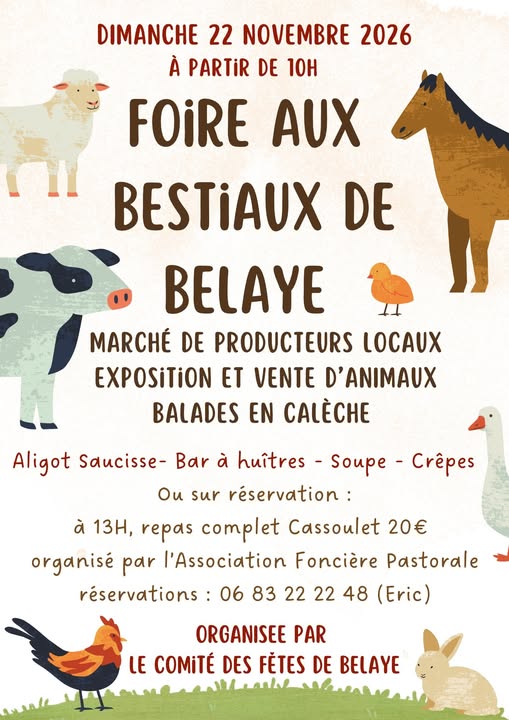 Figeac : Foire aux bestiaux de Bélaye