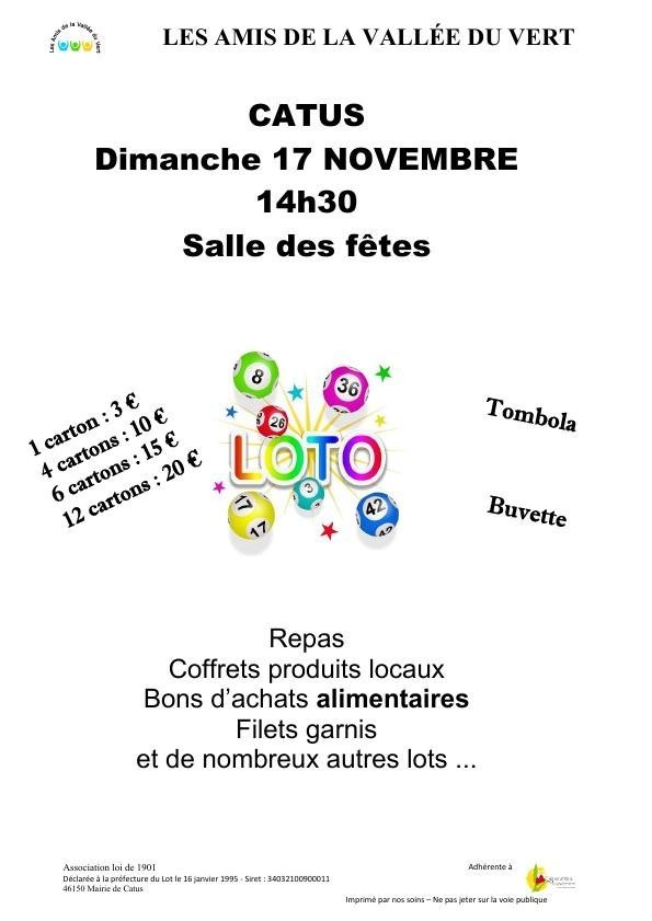 Figeac : Loto des amis de la Vallée du Vert