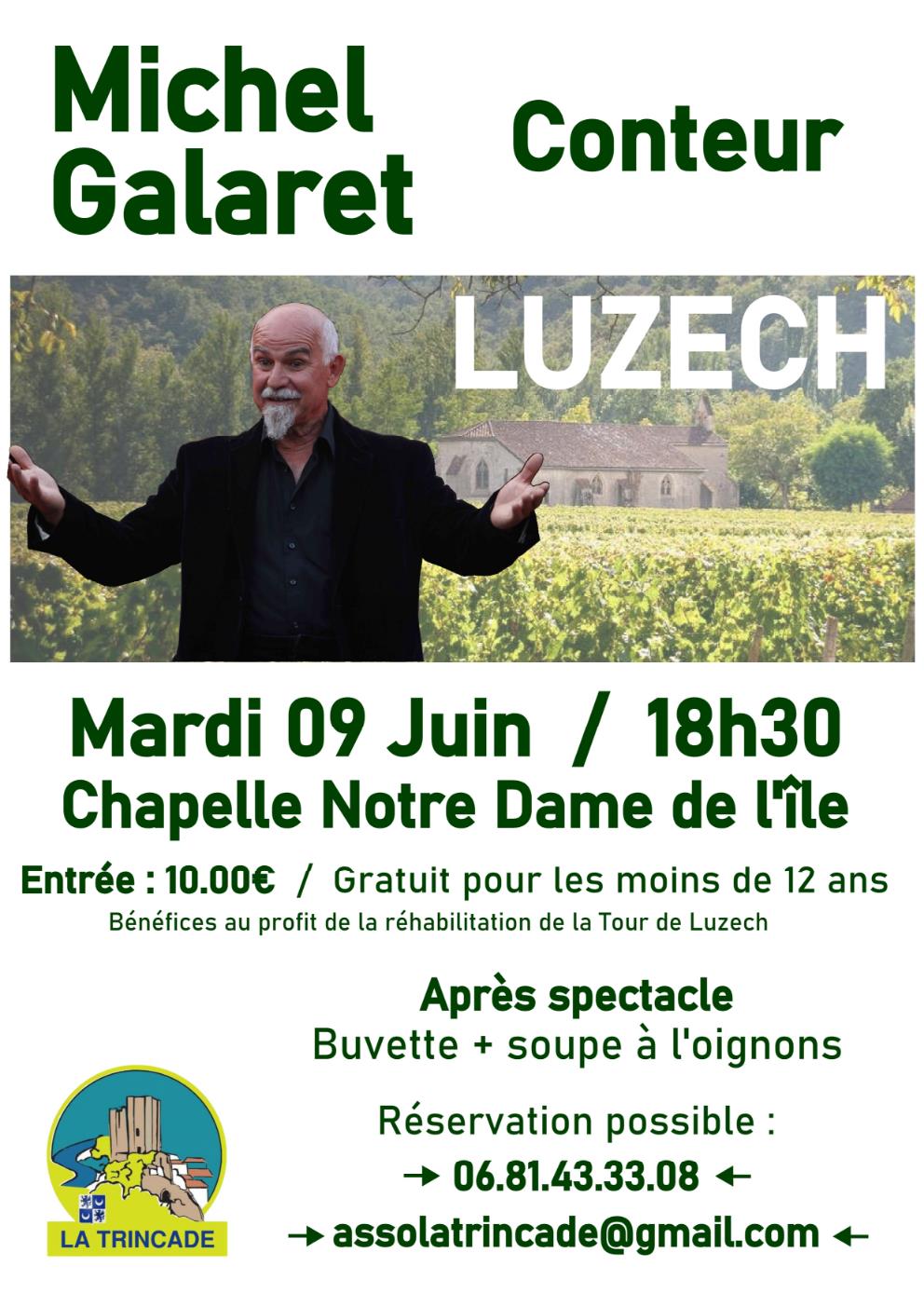 Figeac : Spectacle : Michel Galaret, conteur