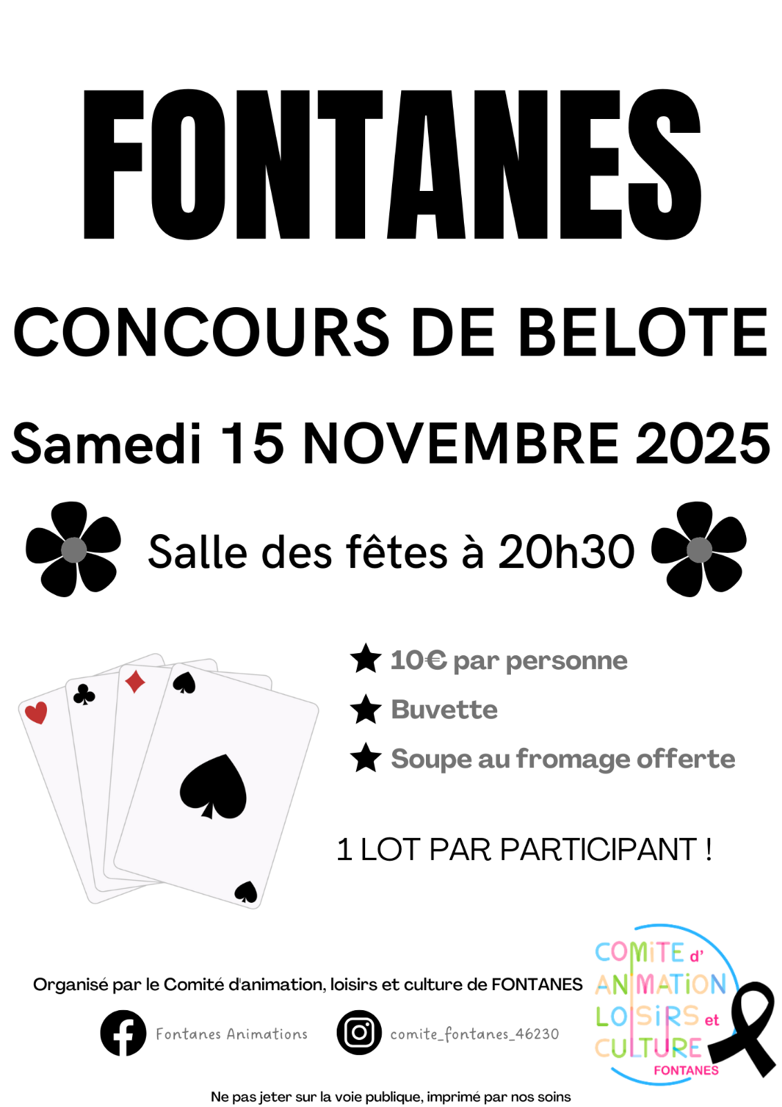 Figeac : Concours de belote