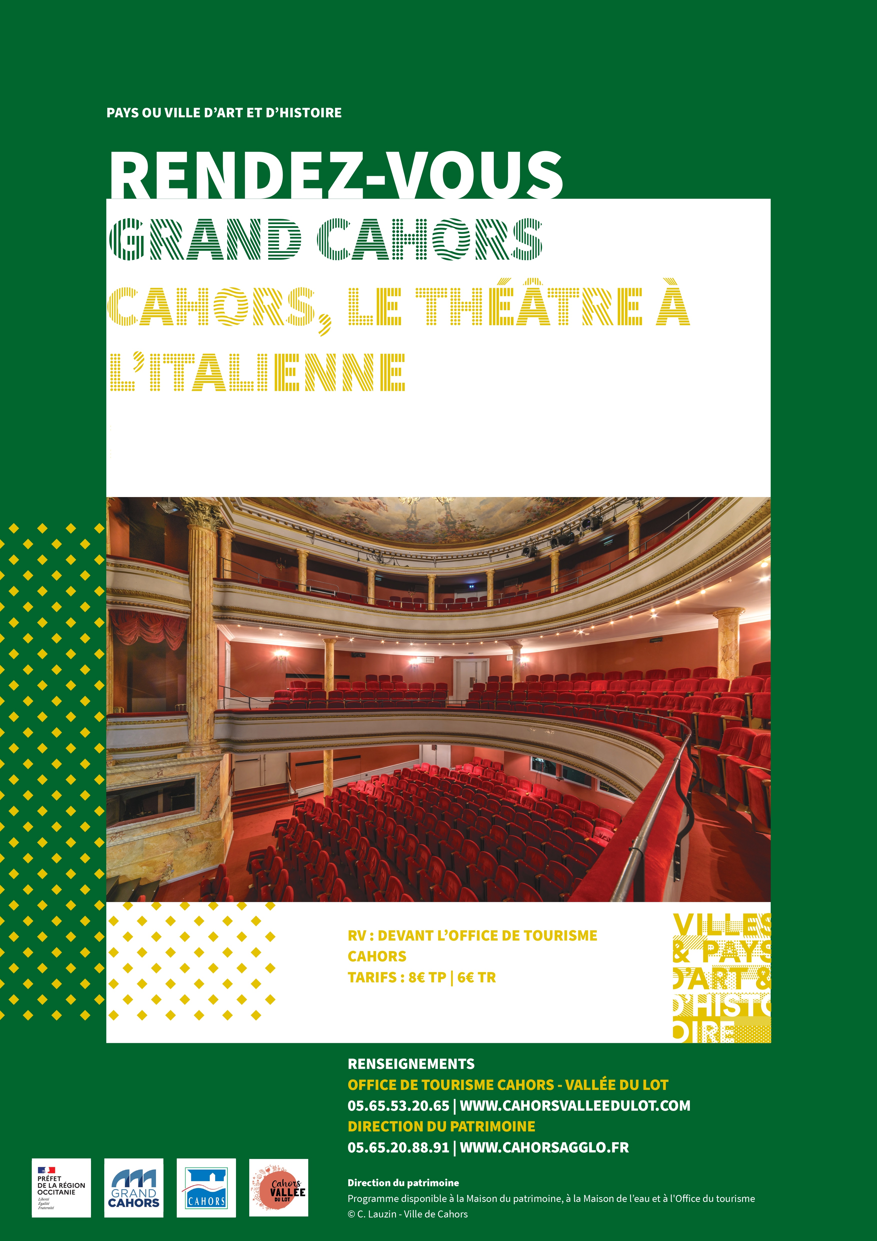 Figeac : Visite guidée : Cahors, le théâtre à l'Italienne