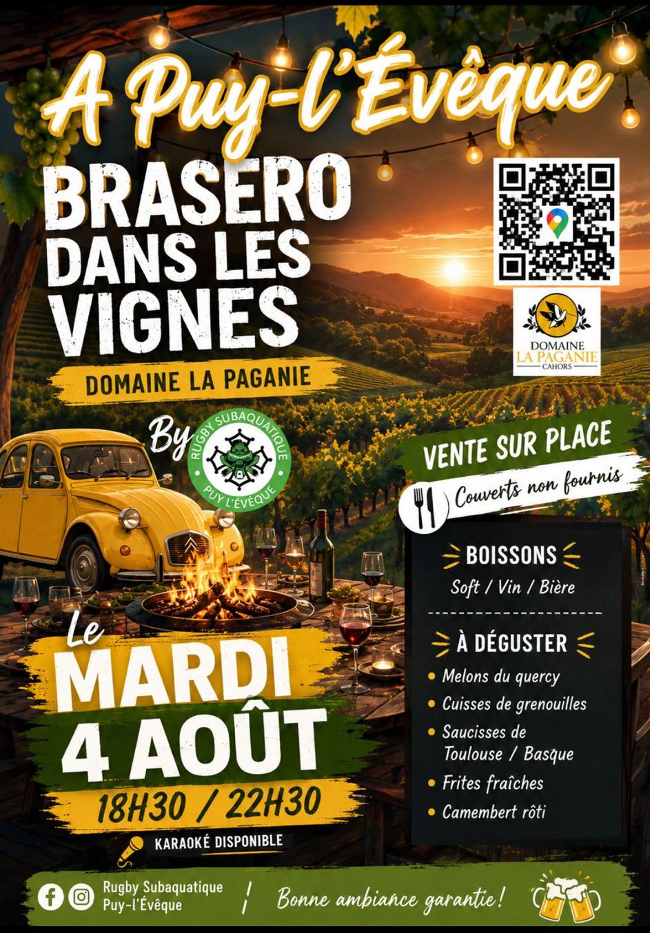 Figeac : Brasero dans les vignes au domaine La Paganie
