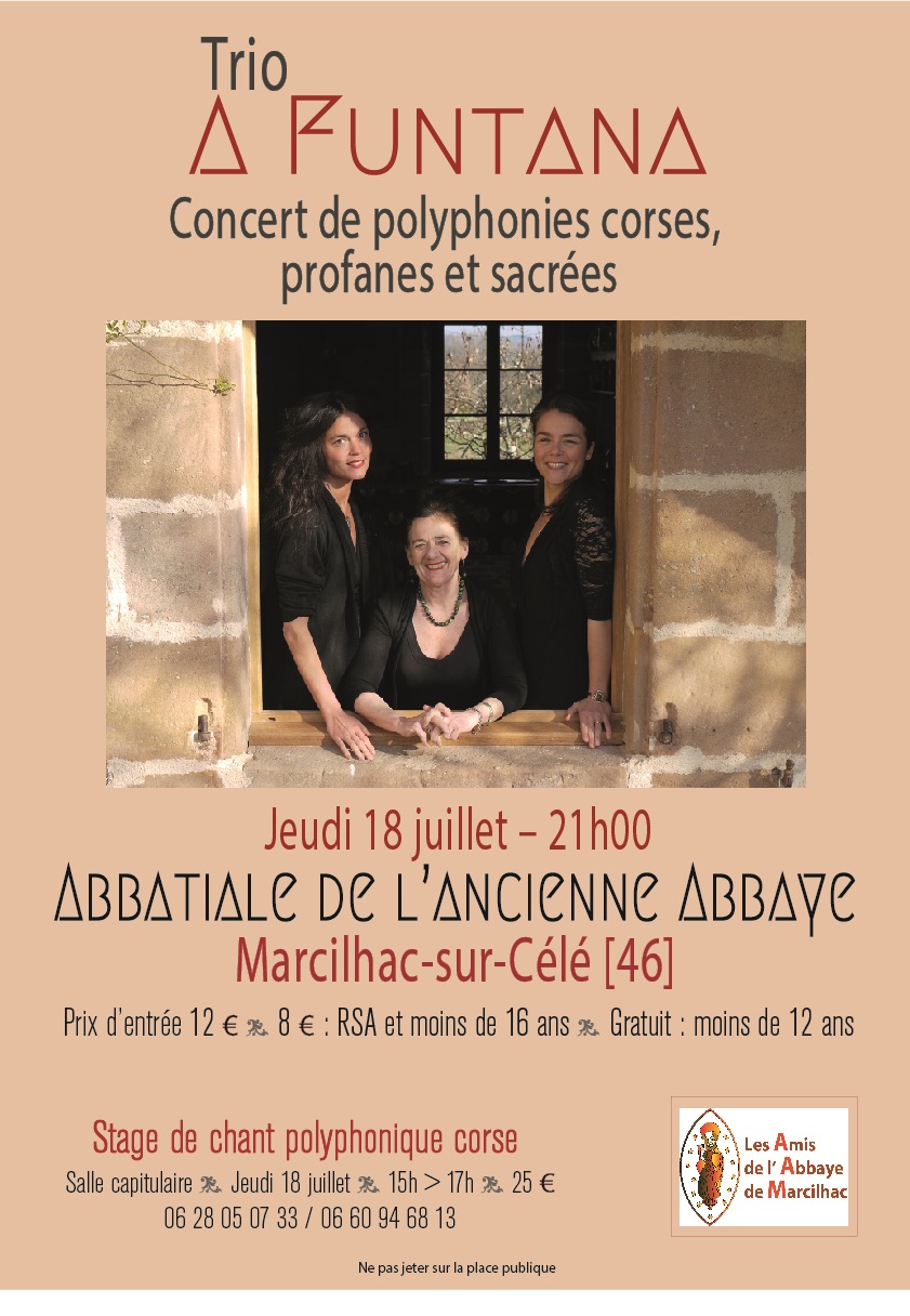 Concert de polyphonies corses à l'Abbaye de Marcilhac (1/2)