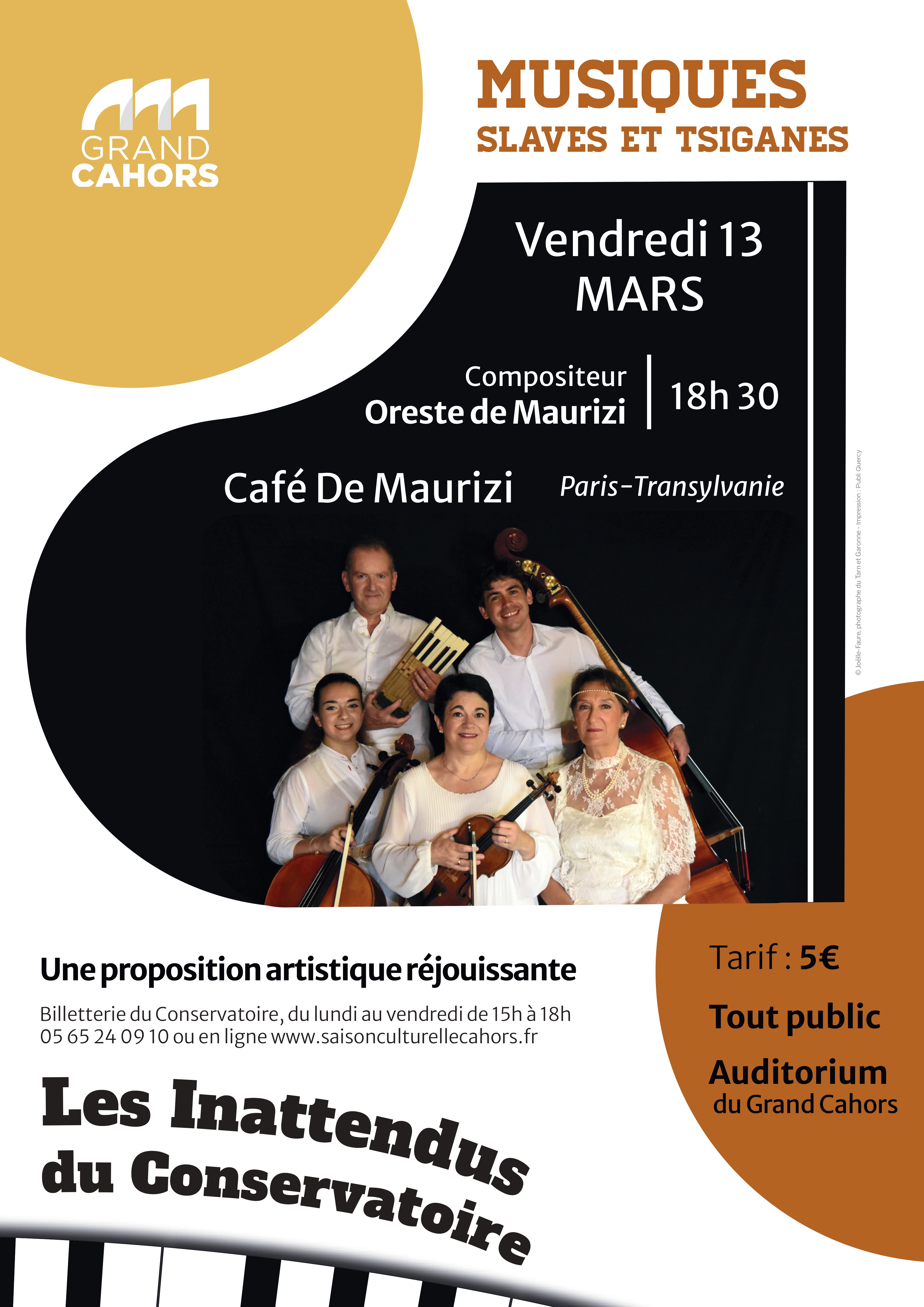 Figeac : Les Inattendus du Conservatoire : Musiques slaves et tsiganes 