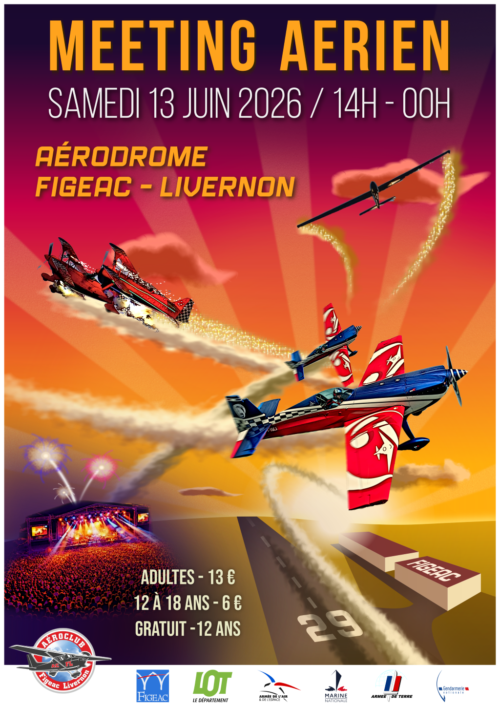 Figeac : Grand meeting aérien à Aérodrome de Figeac-Livernon