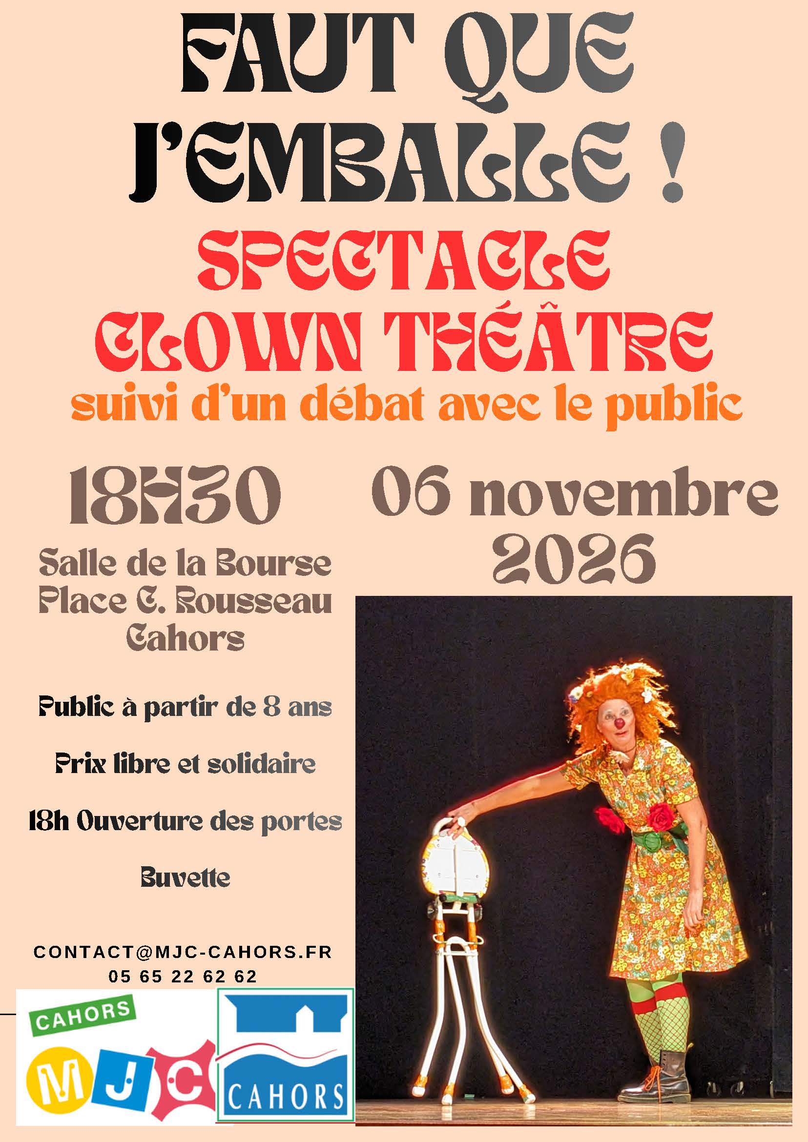 Figeac : Spectacle clown-théâtre 