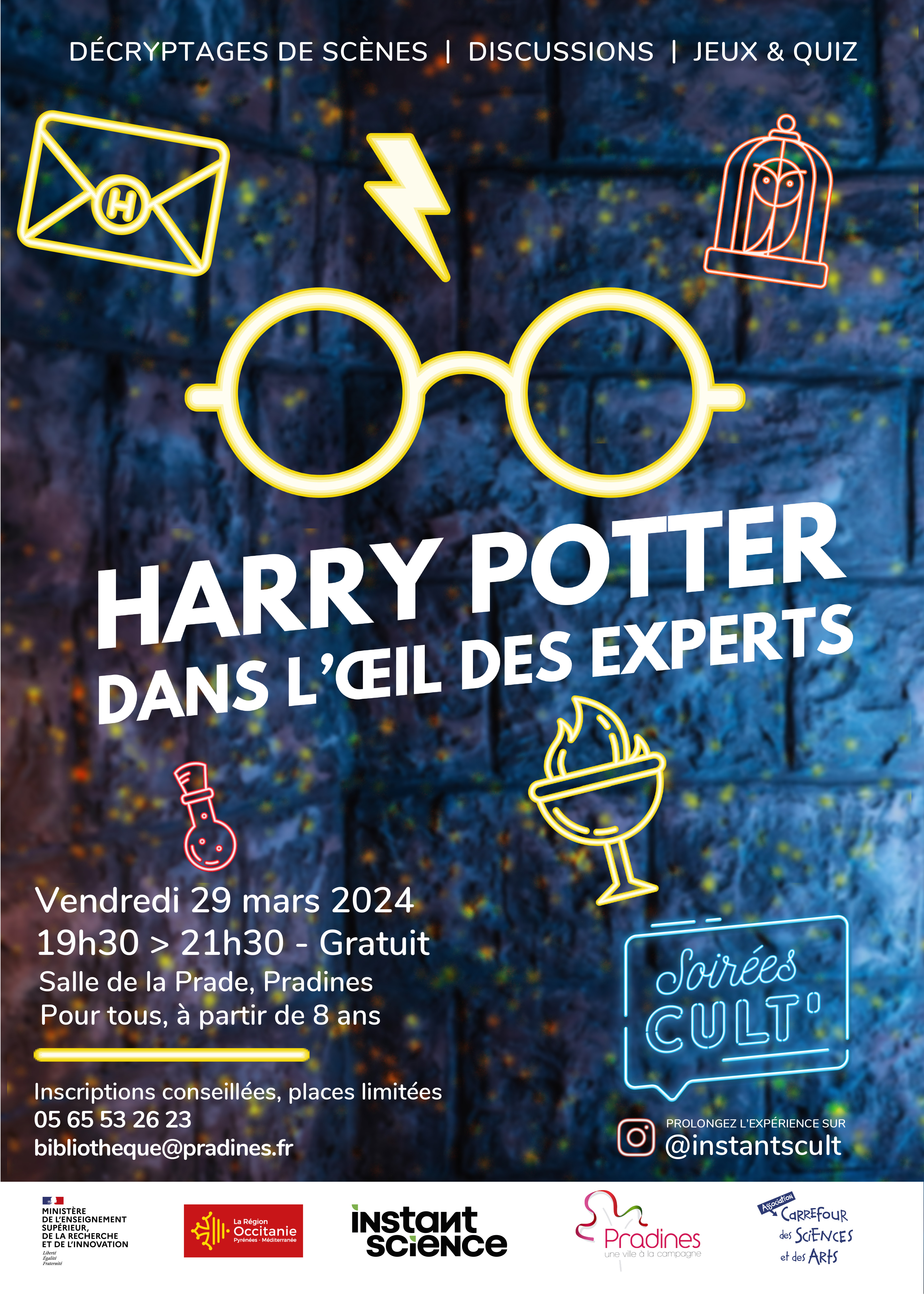 Figeac : Soirée Cult’ : Harry Potter, dans l’œil des experts avec le Carrefour des sciences