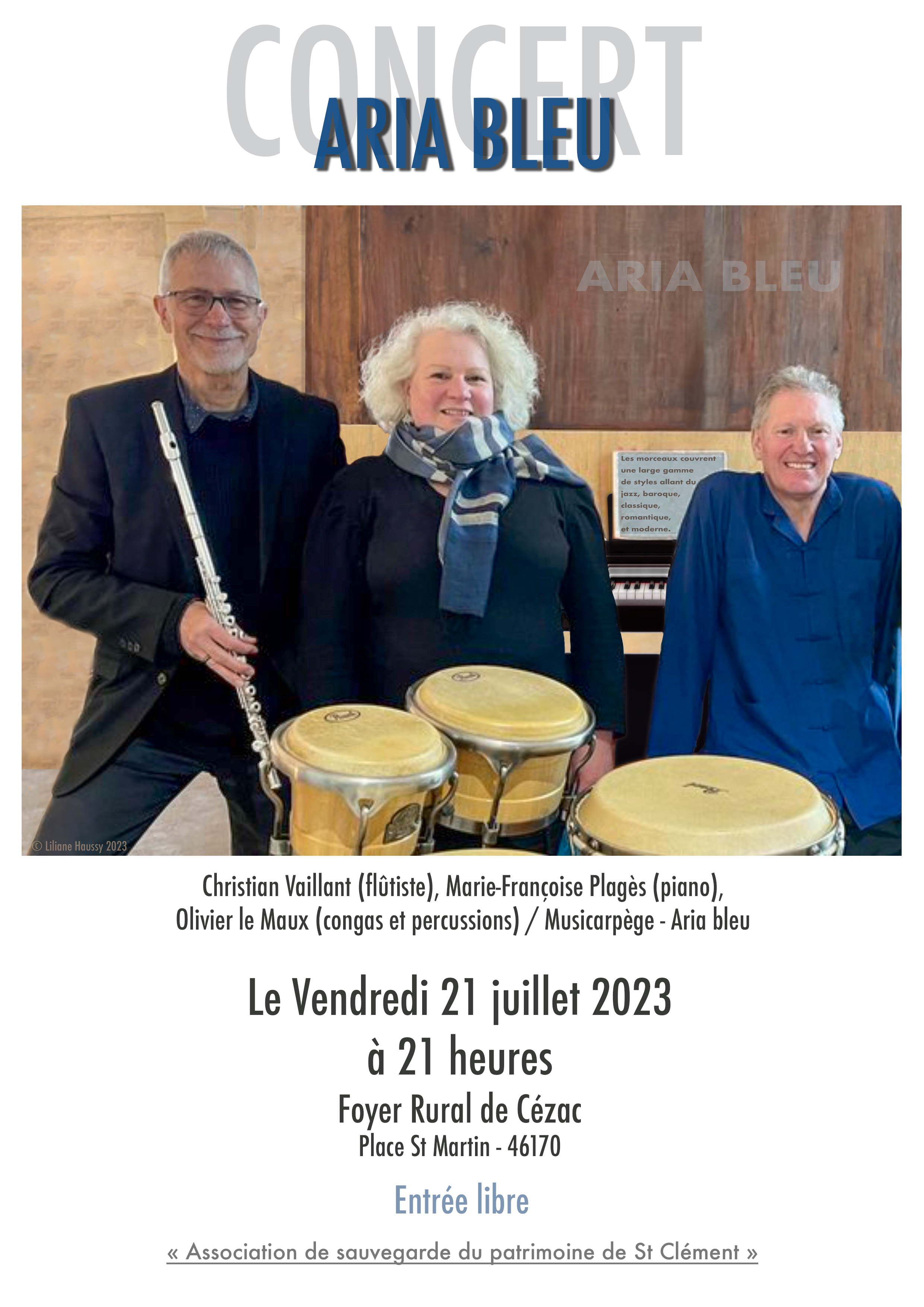 Figeac : Concert du groupe « Aria Bleu »