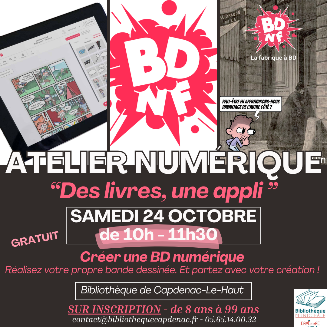 Figeac : Atelier numérique  «Des Livres, une Appli»
