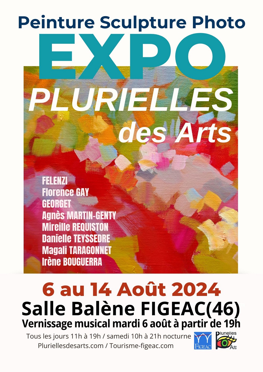 Figeac : Exposition Plurielles des Arts,  peinture, sculpture, photos