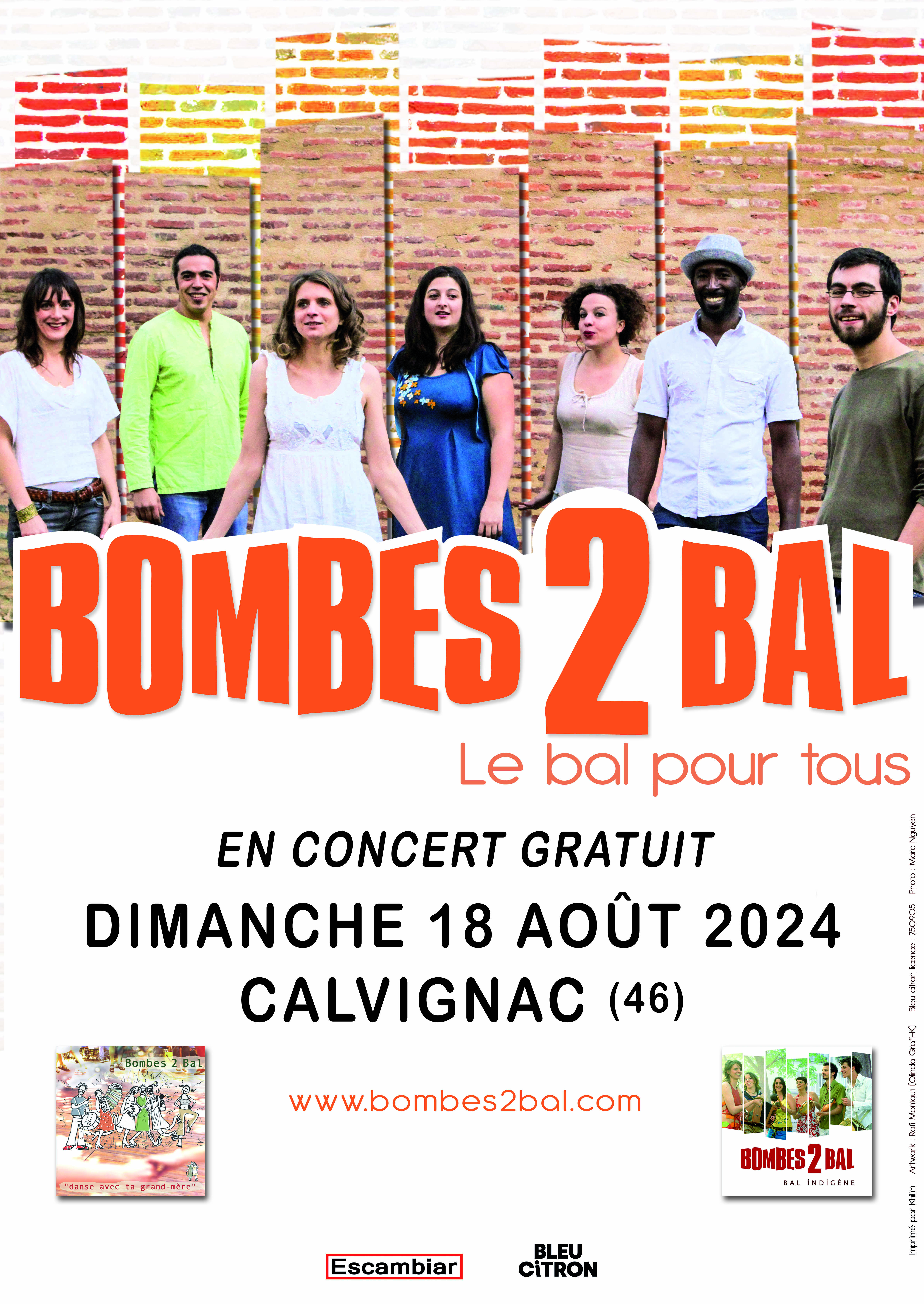 Figeac : Concert Bombes 2 bal à Calvignac
