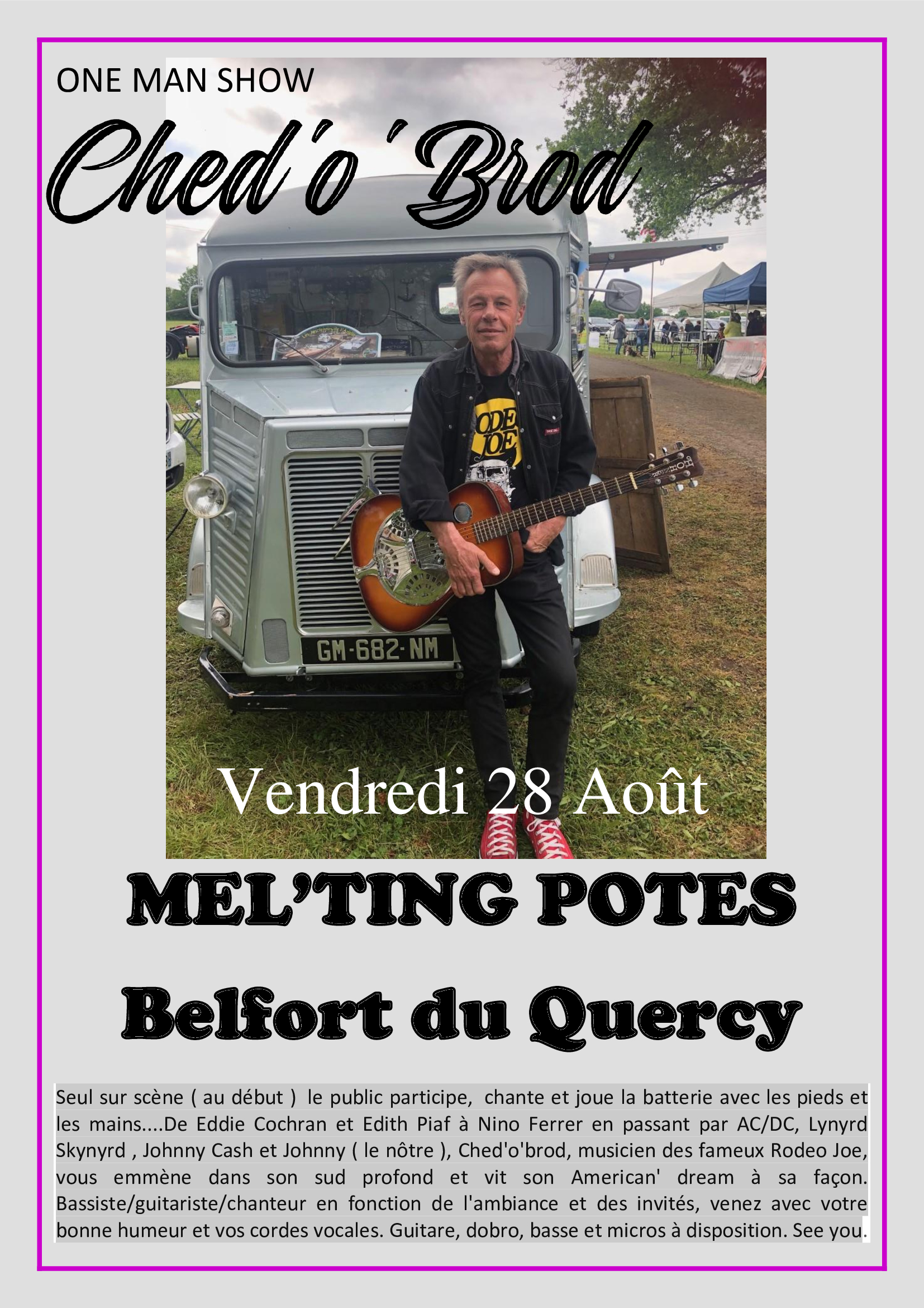 Figeac : Concert au Mel'ting potes : Ched'o' Brod