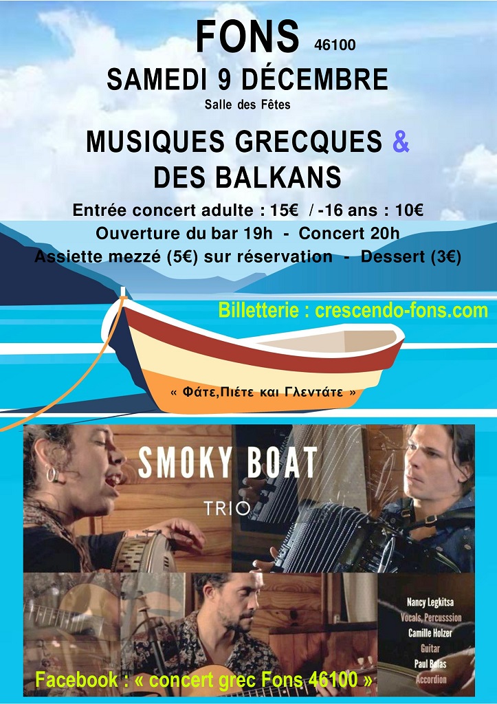 Figeac : Concert de musiques Grecques et des Balkans