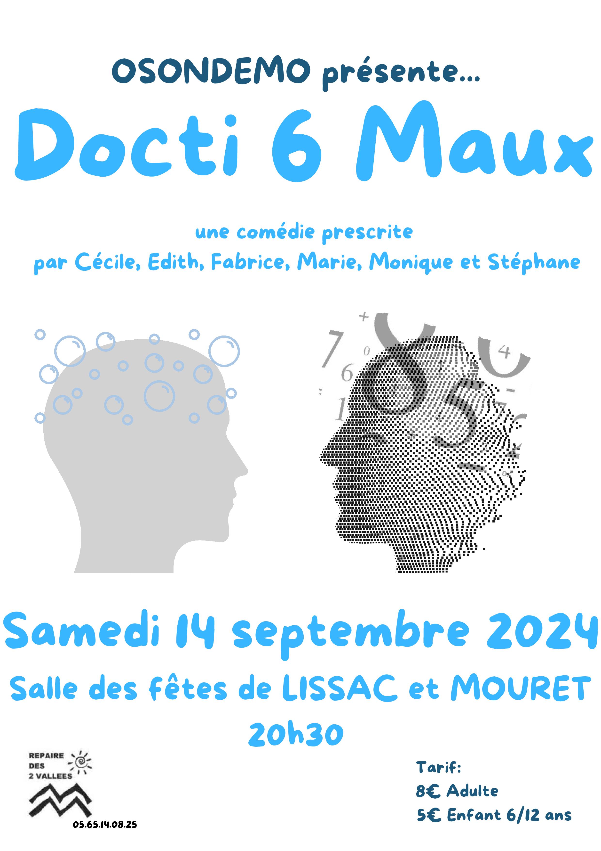 Figeac : Théâtre Docti 6 Maux