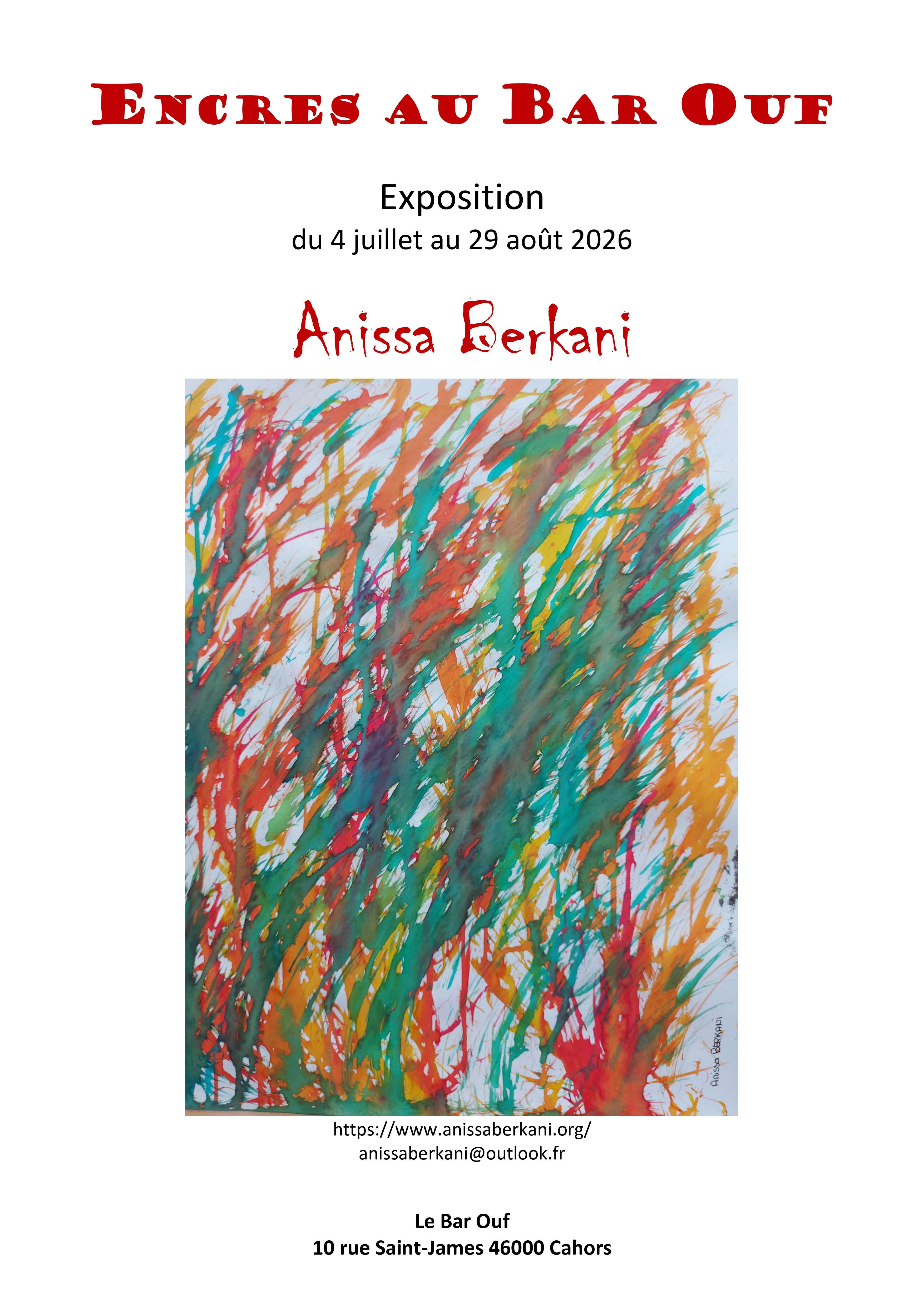 Figeac : Exposition d'Anissa Berkani : 