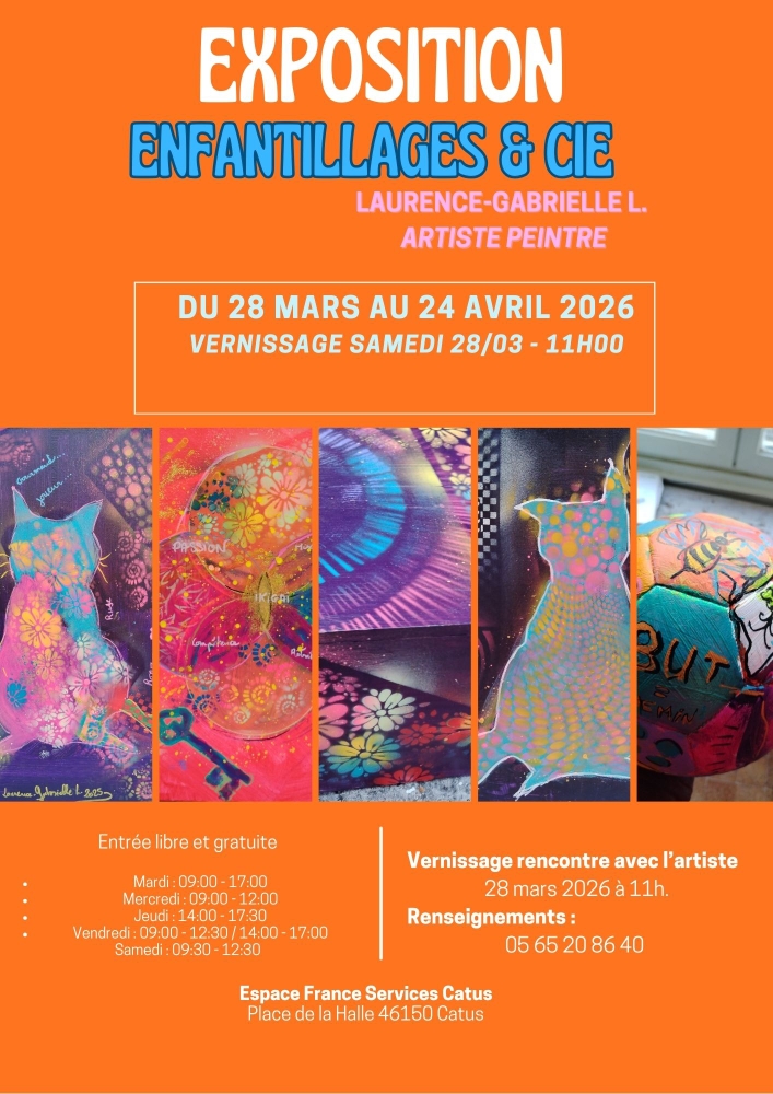 Exposition de peintures de Laurence-Gabrielle L.