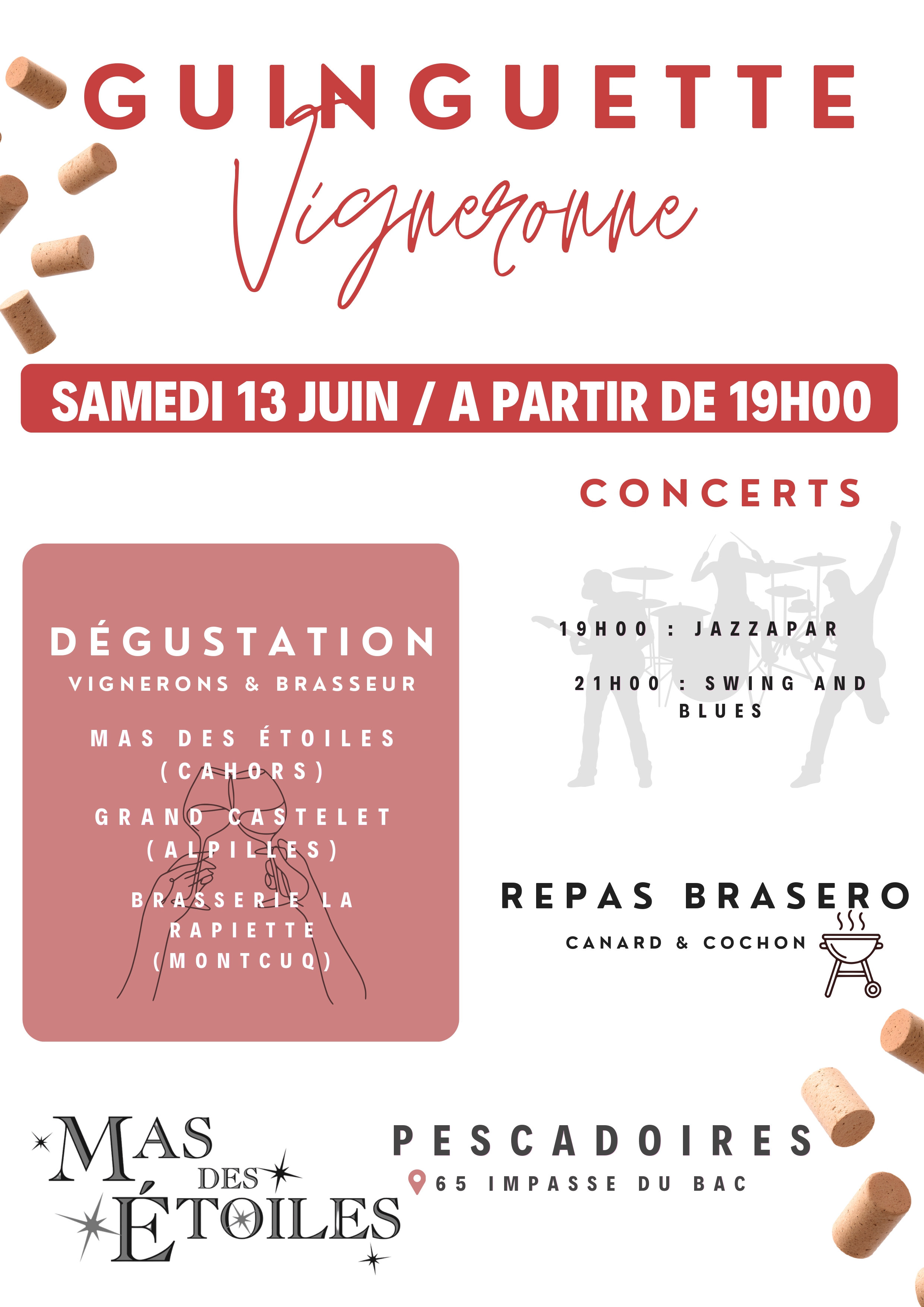 Figeac : Guinguette vigneronne au Mas des Etoiles