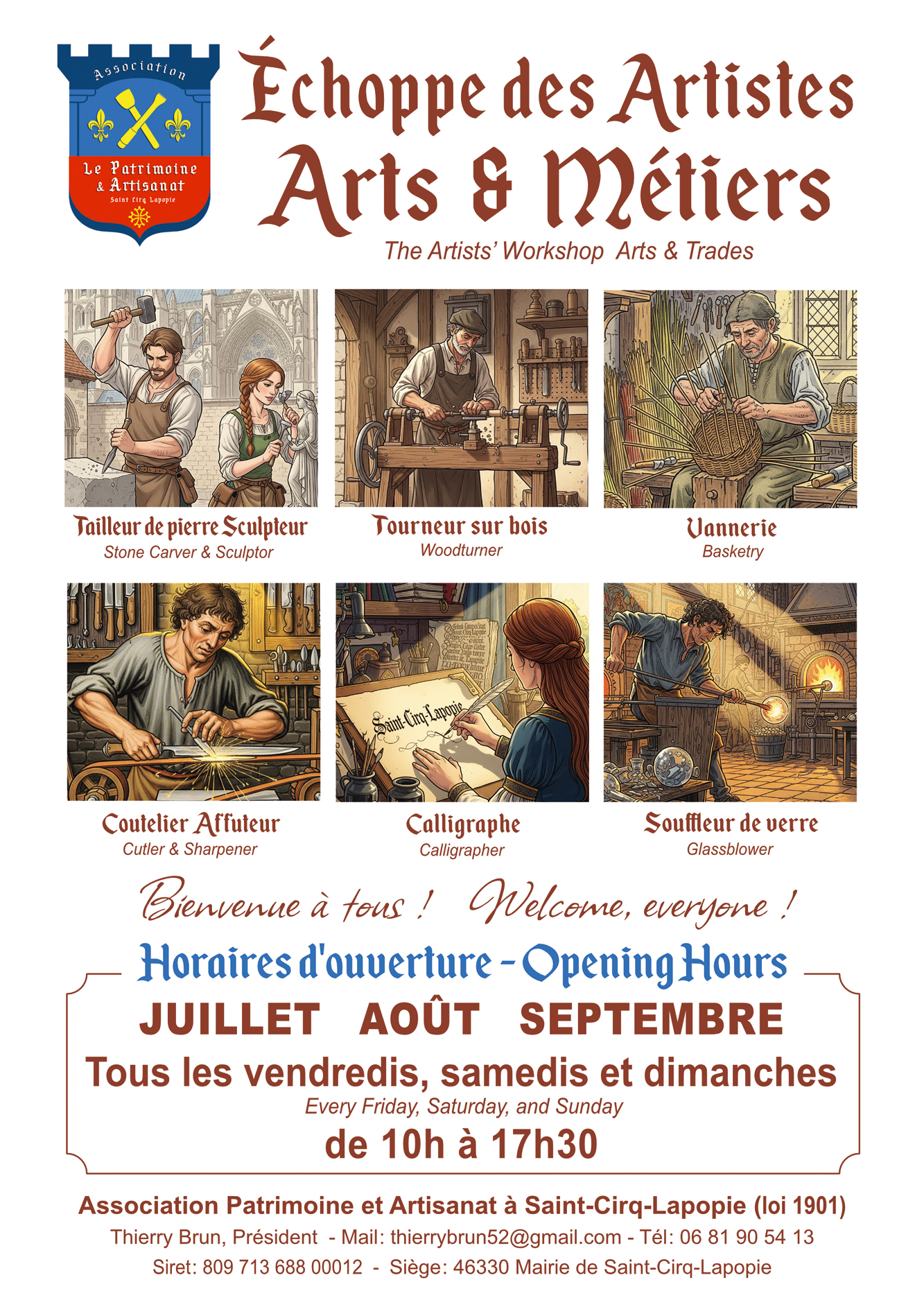 Figeac : Inauguration de l'échoppe des Artistes, Arts et Métiers