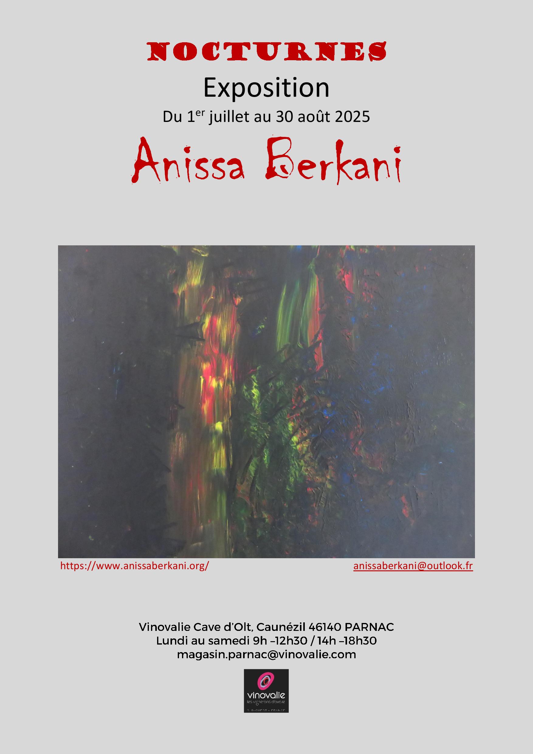 Figeac : Exposition à Vinovalie: Anissa Berkani 