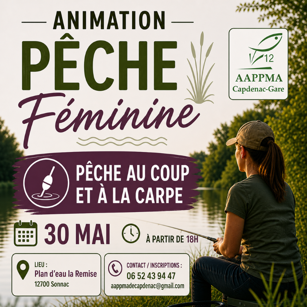 Figeac : Animation pêche féminine à Sonnac