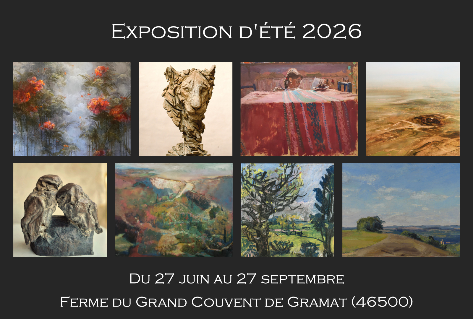 Figeac : Exposition d'été 2026 à la Galerie MHB contemporain