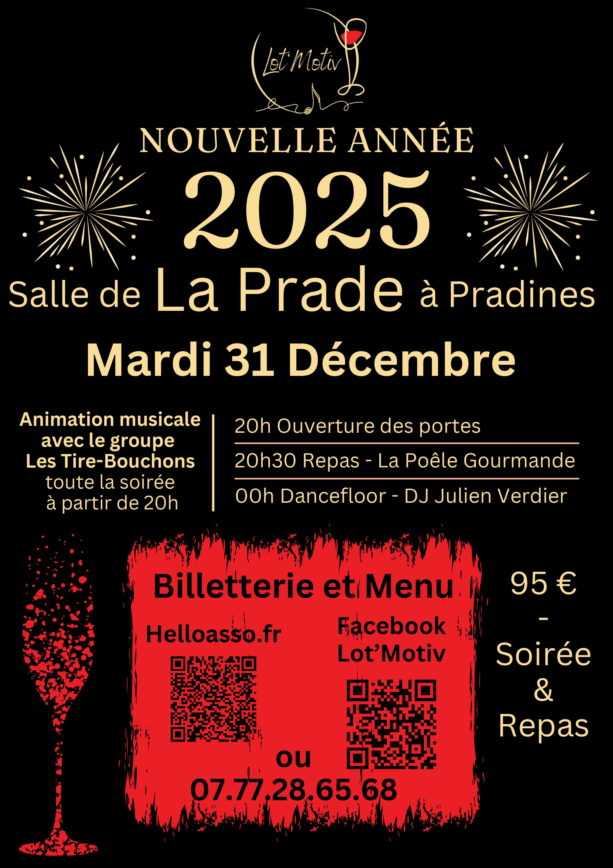 Figeac : Soirée du nouvel an à La Prade