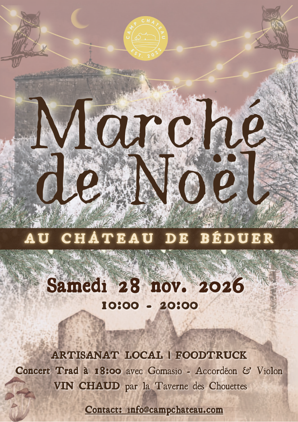 Figeac : Marché de Noël au château de Béduer