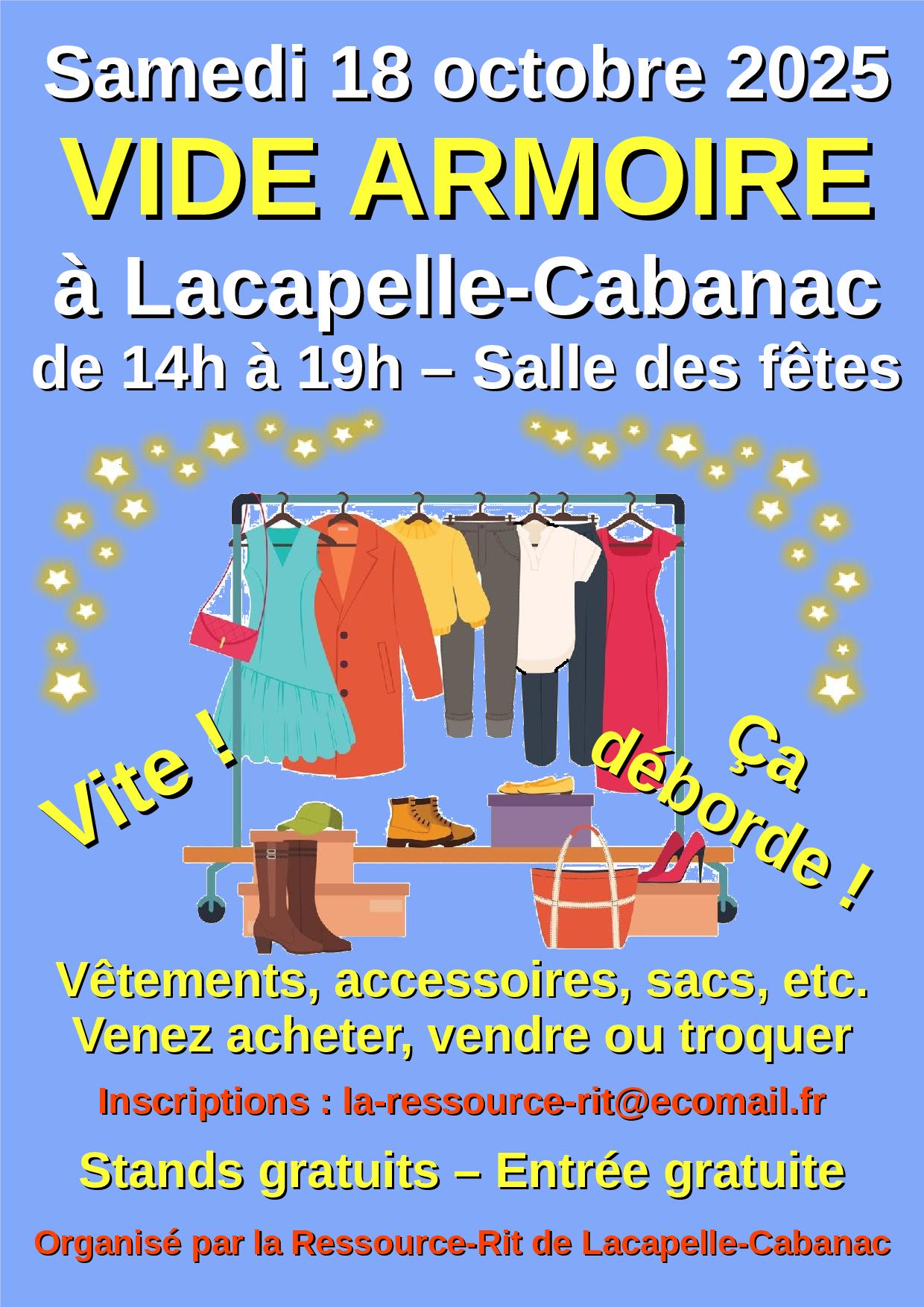 Figeac : Vide armoires à Lacapelle-Cabanac