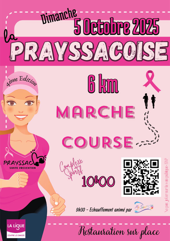 Figeac : Octobre Rose à Prayssac : course pédestre La Prayssacoise