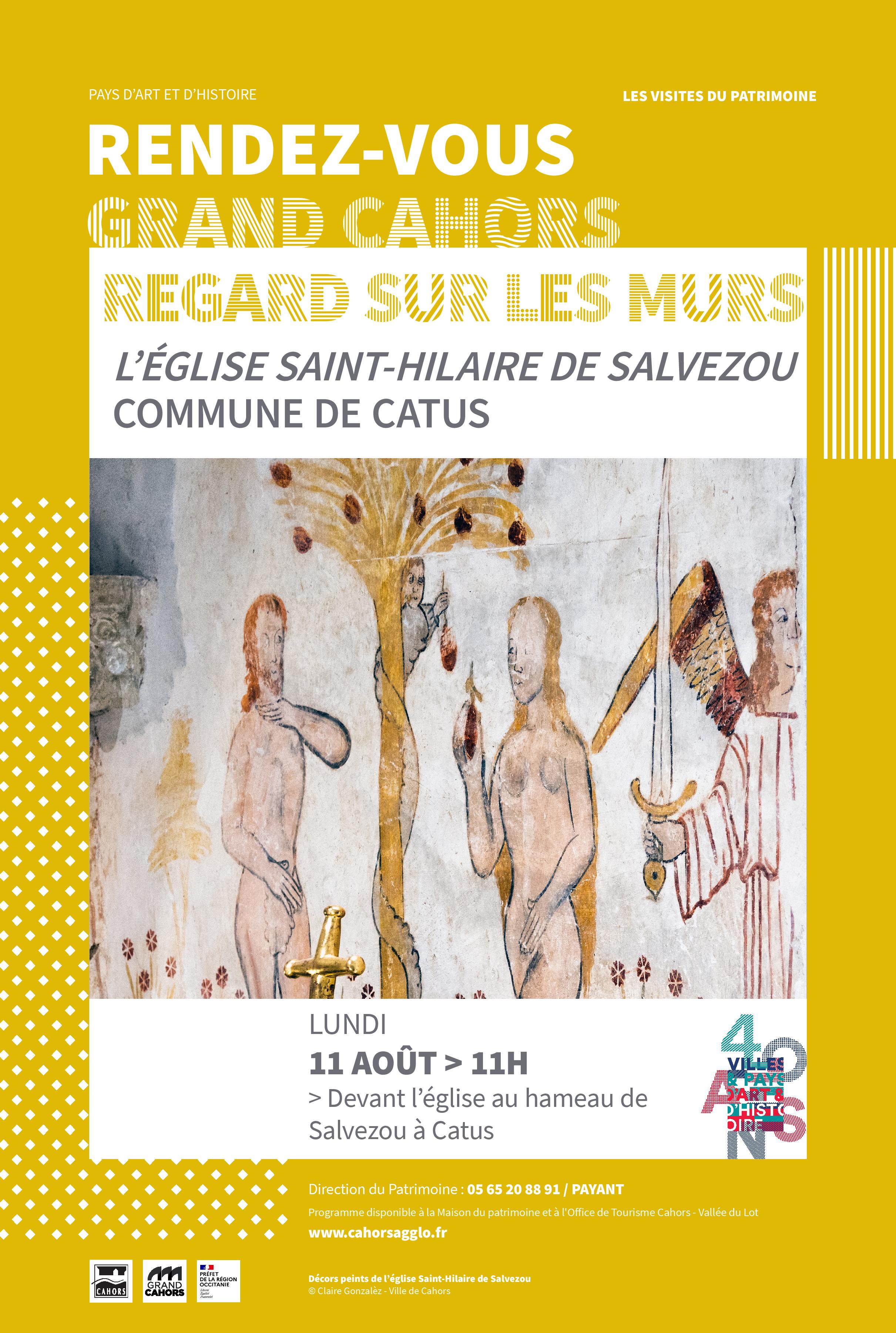 Regards sur les murs: l'église Saint-Hilaire de Salvezou (Catus)