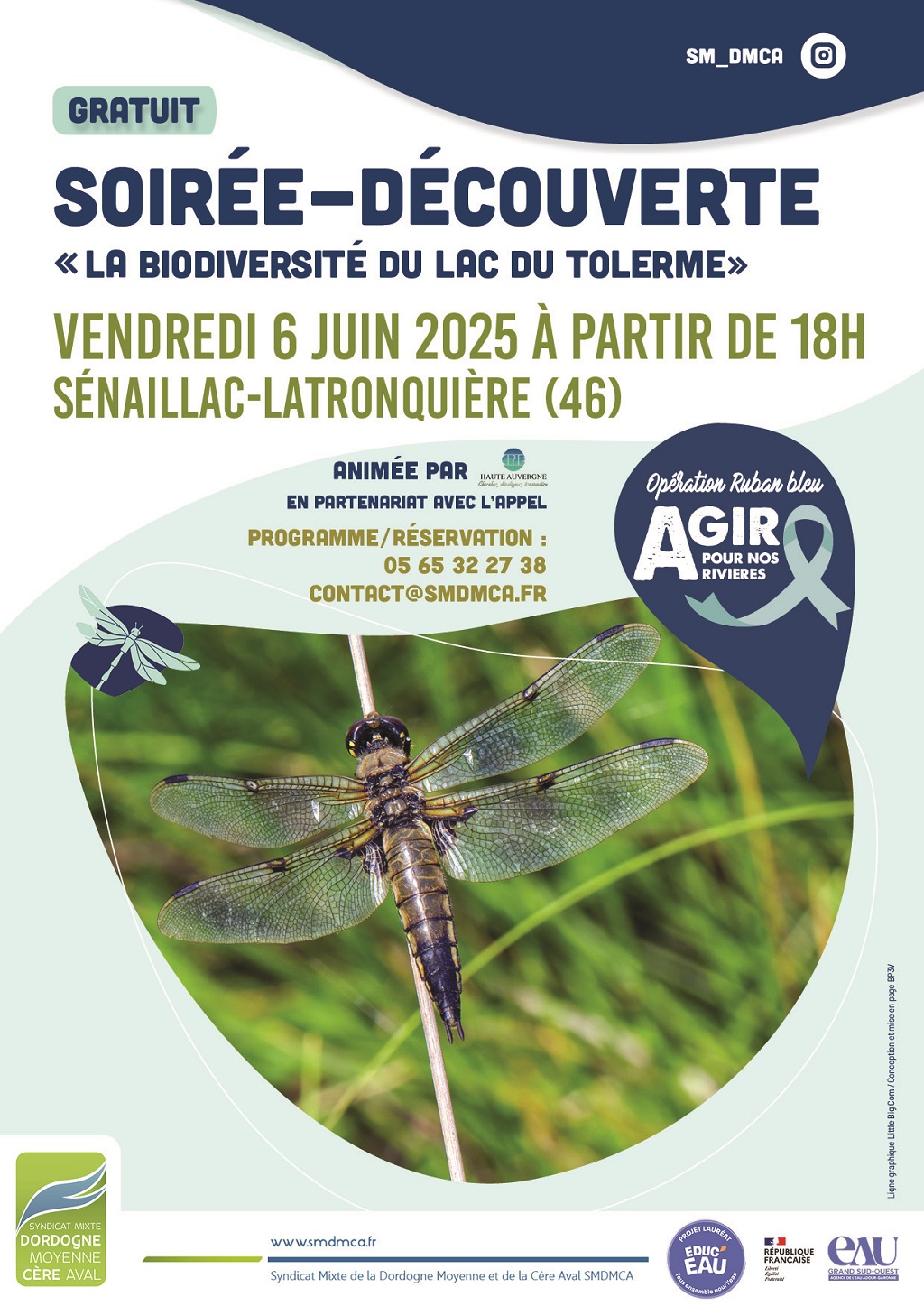 Figeac : Soirée découverte : la biodiversité du lac du Tolerme