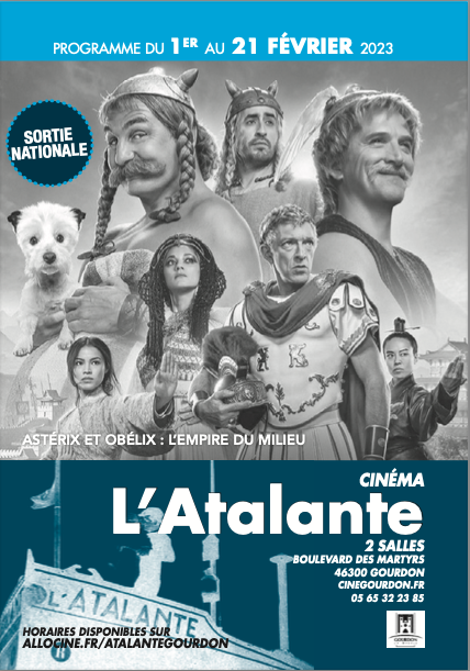 Figeac : L'Atalante fait son Cinéma : du 1° Février 2023 au 21 Février 2023