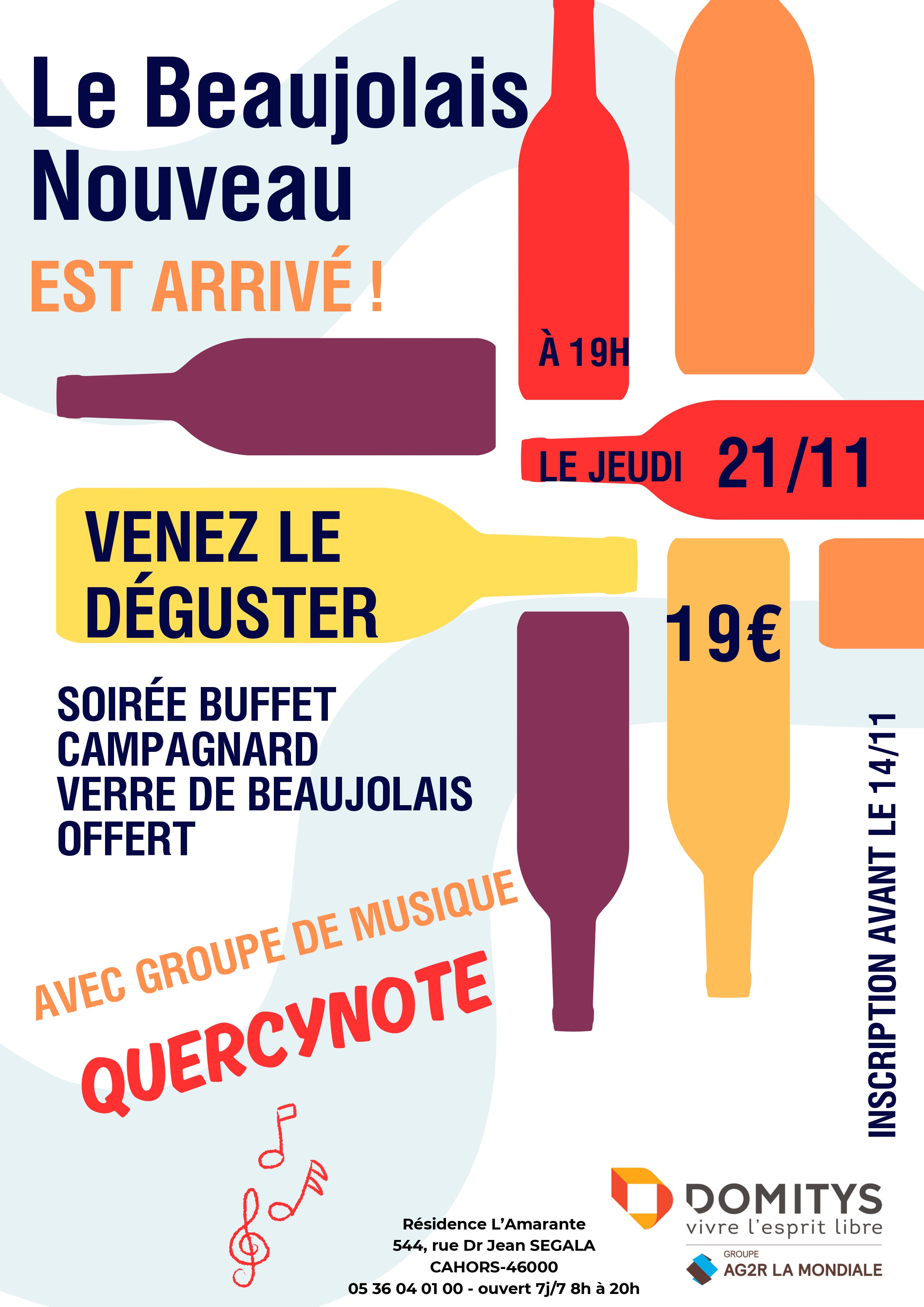 Le Beaujolais nouveau est arrivé à l'Amarante