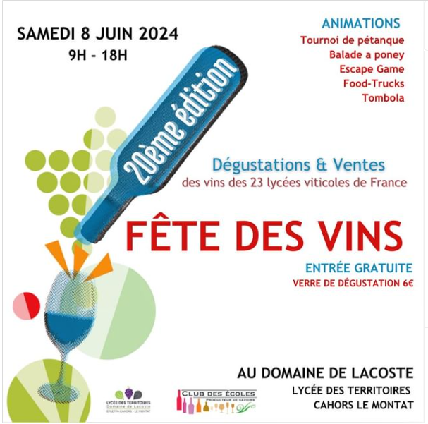 Figeac : 20ème édition Fête des vins au Domaine de Lacoste